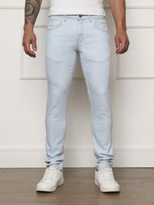 Men's Skinny Jeans Original Elastane Premium Quality - Light Wash - View 4