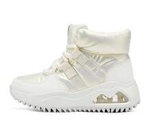 Skechers Botas de nieve para mujer con forro de piel sintética, diseño de corte alto, ligeras, cálidas y duraderas - Beis - Ver 1