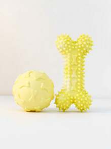 1 TPR Pet Bite Toy, Dog Toy, Cat Toy, Ball Rubber Toy, Interactive, Throwing Ball