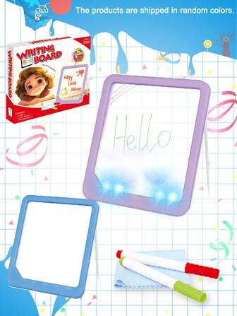 Planche à dessiner avec pince pour enfants, tableau d'écriture LED fluorescent, jouet, bloc-notes magique avec lumière. Nouveau jouet éducatif puzzle, ardoise lumineuse écrivant des graffitis fluorescents, tableau de dessin magique 3D pour enfants.