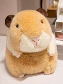 1pc 25cm/9.8in Cute Cartoon Guinea Pig Plush Doll Doll, Teddy Bear Style Hamster Plush Doll, Comforting Little Mouse Doll, Car Decor, Living Room Bedroom Home Decor, Gift For Friends And Students, Party Decoration - Multicolor - View 8
