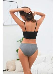 Soft Lace Trim Bikini Panties 5-Pack In Cotton/Viscose - Lace 5pk-black - View 9