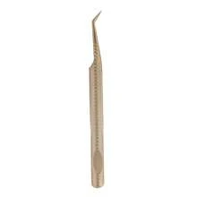 FADVAN 1/2Pcs Eyelash Tweezers Extension Black/Silver/Gold Stainless Steel Superhard Tweezers Straight And Bend Tweezer Eyebrow Volume Tweezers Set Makeup Tool High Precision Anti-Static Tweezers