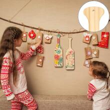 Paquete de 4 paletas griegas de madera de pino natural, paletas de pino macizo, paletas de madera sin tratar para proyectos de manualidades y decoración DIY, decoración de oficina, manualidades, regalo personalizado