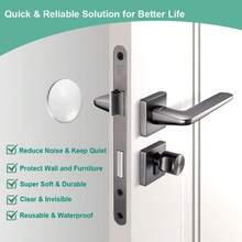 6pcs Transparent Door Bumper Protector - Suitable For Doors, Cabinet Doors, Refrigerator Doors, Toilet Seats, Provides Impact Protection To Prevent Dents And Scratches, Ideal For Noise Reduction And Protection Of Door Walls At Home.