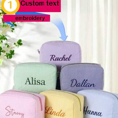 Custom Children's Bag, Custom Embroidered Clutch, Personalized Embroidered Cosmetic Bag, Tulle Cosmetic Bag, Bridesmaid Gift, Bridal Party Gift, Cosmetics Organization Bag, Wedding Party Gift, Ladies Toiletry And Cosmetic Organizer,Multi-Functional,Ornamental,Letter,Stylish,Modern,Colorful,Cute,Adorable,Casual,Custom,Personalised,Unique,Customized,Ideal Gifts For Him,Ideal Gifts For Her,Easy Comfort,Birthday Gift,Christmas Gift ,Forever Love
