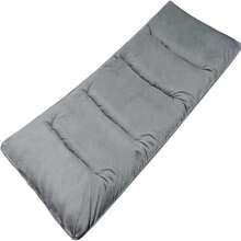 LITA XL Cot Pads For Camping, Soft Comfortable Cotton Thick Sleeping Cot Mattress Pad 72"X26", Grey And Navy Blue (Only Pad) - Gray - View 6