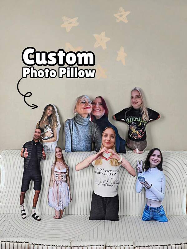 1pc Custom Ugly Pillow,Custom Pillow From Photo, Personalized Funny Body Cushion, Double-Sided Print, Gift For Pet Lovers,Unique Personalized Customized Gifts, Ideal For Christmas,Thanksgiving Day,Durable,Breathable,Lightweight,Washable,Funny,Cute,Love,Soft,Comfortable,Elegant,Simple,Custom,Personalized,Unique,Ideal Gifts For Him,Ideal Gifts For Her,Him,Her,Boyfriend,Girlfriend,Dad,Mom,Family,Friends,For Anniversaries,For Mother's Day,For Birthdays,For Valentine's Day,For Graduation,For Father's Day,For Weddings,For Housewarming,Sofa,Bed,Car,Tea Room,Bedroom,Bathroom,Living Room,Dining Room