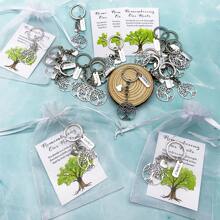 36 Peças/12 Conjuntos de Presentes para Reunião Familiar, incluindo 12 Chaveiros Pingentes de Árvore da Vida, 12 Cartões e 12 Sacolas de Presente, adequados para Reuniões Familiares, Festas de Aniversário, Presentes de Agradecimento Surpresa e Divertidos, e Pequenos Pingentes Decorativos de Árvore da Vida, Acessórios de Carro, Encantos de Bolsa, Mochilas Escolares, Letras Fofas, Góticas, Y2K, Cordões de Crachá com Suporte