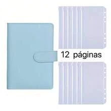 A6 Monochrome Binder For Notebook And Accounts - Azul - Ver 1
