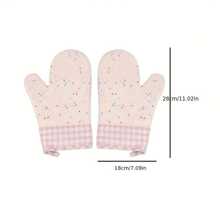 2 Packs Silicone Oven Gloves, Thickened Heat-Resistant And Anti-Scald, Easy Storage With Tail Hanging Design, Silicone Non-Slip, Heat Insulation And Resistance, Easy To Grab From Oven, Microwave, And Steamer, No Deformation And Easy To Clean