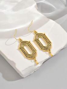 1 对时尚复古波西米亚风格创意耳环，女士珠宝配饰礼物，适合日常和节日佩戴 - 耳環 - 查看 3