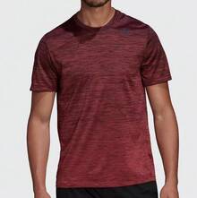 Adidas 男士新款运动服，舒适透气跑步健身训练休闲短袖T恤 - 紅色 - 查看 5