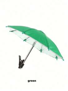 1 szt. Zacisk na telefon, parasol, wodoodporny parasol przeciwsłoneczny na zewnątrz z uchwytem na telefon, mini parasol anty-UV na lekki deszcz, uniwersalna osłona przeciwsłoneczna na telefon, zewnętrzna osłona przeciwsłoneczna na telefon z powłoką antyodblaskową, niezbędne w podróży artykuły do ćwiczeń, artykuły szkolne, wakacje, kemping, niezbędne na wakacje, akcesoria wakacyjne