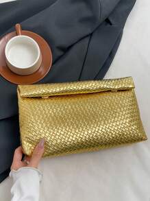 Sac à main mode couleur unie, sac carré petit à grand rabat couverture à boucle magnétique, motif crocodile sac femme, sac polyvalent pour soirées, voyages, shopping