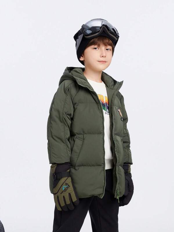 Annil Ropa de invierno: Chaquetas acolchadas para niños, adultos, de longitud media y larga