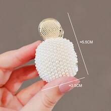 2 件女式镂空水钻发爪夹，优雅简约马尾夹发夹发夹发夹发夹发夹发饰秋冬度假装女士 - 金色 - 查看 7