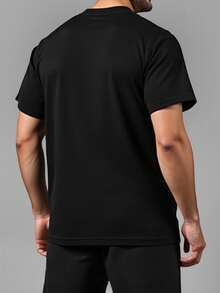 King T-shirt 男士T恤 - 黑色 - 查看 3
