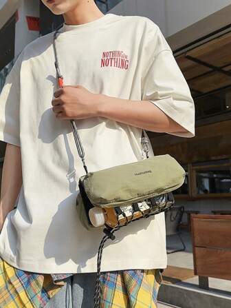 轻便小巧全身化妆包通勤登山细节网眼水杯包可容纳手机小巧全身化妆品等男女通用物品