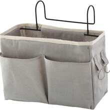 Leinwand Aufbewahrungstasche zum Aufhängen, Bettseiten Organizer Korb, Weihnachten