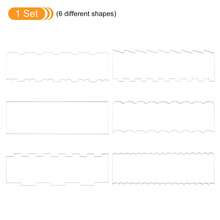 6 Pcs Acrylic Cake Scraper Smoother Tool Set For Mousse Butter Cream Cake Decoration Stripes Edge Side Cake Scraper Frosting Combs