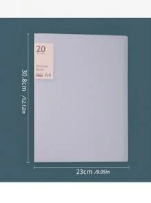 1 pezzo Raccoglitore monocolore, raccoglitore con custodia trasparente, raccoglitore con chiusura a bottone, custodia multicolore, raccoglitori ad anelli di varie dimensioni, 20/40/60/100 pagine, custodia multistrato A4, disponibile in 5 colori, per forniture scolastiche, back to school