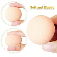 Quaste mit Pilzkopf-Form für flüssiges Make-up, Schwamm Kosmetik Puder Quaste, Schminkpinsel mit glättendem Griff