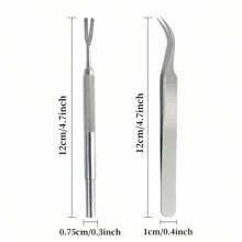 Herramienta de acero inoxidable para eliminar garrapatas - Cabeza en forma de V fácil de agarrar, sin residuos, portátil y duradera, adecuada para uso doméstico o de viaje, removedor de garrapatas, pinza de acero inoxidable para mascotas, tenedor para eliminar garrapatas de mascotas, herramienta repelente de mosquitos, herramienta ideal para el control de plagas de mascotas en verano