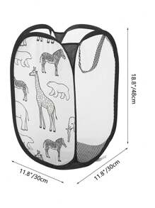 1pc Foldable Mesh Laundry Basket, Pop-Up Clothes Basket, Foldable Large-Capacity Laundry Basket, Suitable For Dirty Clothes, Breathable Design To Reduce The Odor Of Blankets, Convenient For Storage In Bathrooms, Bedrooms And University Dormitories.