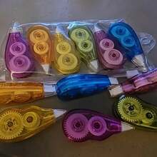 Juego de 6 cintas correctoras - Resina ABS, cinta de reparación rápida, colores tipo Morandi, adecuada para oficina, escuela, estudio, escritura y corrección de ortografía - Portátil y fácil de usar - Adecuada para estudiantes y trabajadores de oficina - Regalo de vuelta a clases - Multicolor - Ver 12
