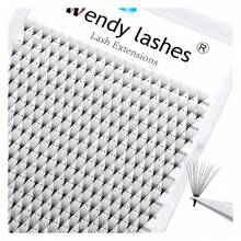 WENDY Lash Extension Premade Fans Eyelash Extensions 320PCS PreFans Lash Extensions 12D Lashes Extension 0.07mm D Promades Eyelash Fans Mixed 9-16mm12D-0.07-D, 9-16mm Mixed Tray - 彩色 - 查看 5