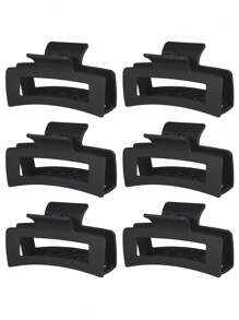 4 piezas Pinzas para el cabello con diseño de garra de nube, pinzas flexibles y cómodas, garras elásticas para el cabello, pinzas para cola de caballo adecuadas para cabello grueso o fino, accesorios de belleza para mujeres y niñas, accesorios para el cabello de moda en invierno