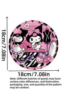 Sanrio 10Pcs/Set Cute Kuromi Melody Cartoon Themed Papertray Birthday Party