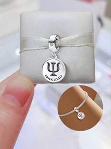 1 Stück modischer rund-um-die-Welt Flugzeug-Charm-Perle passend für Damen Armbänder, Armreife, DIY Schmuckherstellung und tägliche Outfit-Abstimmung, Schmuckdekoration für Mädchen