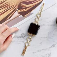 1 Peça Pulseira de Aço Inoxidável para Relógio Feminino, Compatível com Pulseira de 38mm 40mm 41mm 42mm 44mm 45mm 46mm 49mm, Pulseira de Substituição para SE Série 1-10, Pulseira Unissex