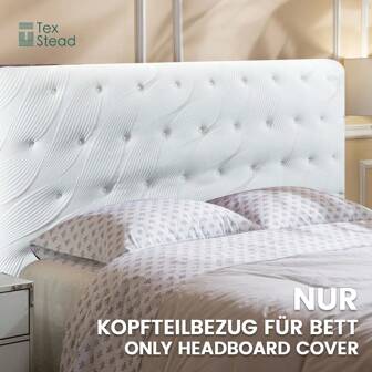 Stretchbedhoofdbordhoezen, slaapkamermeubelbeschermer, zachte stofdichte beschermhoes, geschikt voor eenpersoonsbedden, tweepersoonsbedden, queensize bedden en kingsize bedden, dikke stofdichte beschermhoes of slaapkamerdecoratie, machinewasbaar