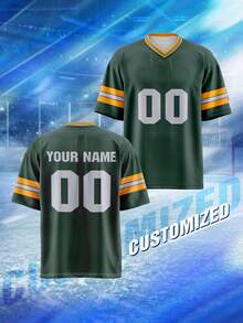 2026 Customize Your Own Jersey, Suitable For Both Men And Women. Short-Sleeved Single-Piece Men's Sports Team/Club Training Rugby Jersey. Name And Number Printed On The Front And Back. Quick-Drying, Breathable, Suitable For Everyday Wear, Parties, And Parties. Comfortable And Well-Fitting. Couple Outfits. Summer - Multicolor - View 2