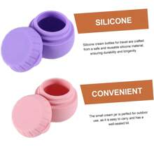 1/2pcs Travel Mini Pill Box, Portable Sealed Silicone Medicine/Cosmetic/Skincare Storage Container