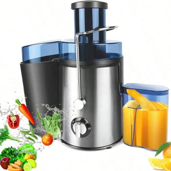 Vandise Juicer Machines, Cold Press Juicer, Whole Fruit and Vegetables with 2-Speed Setting, 3-Inch Wide Mouth Food Chute, Upgraded Version 1000W Motor Quick Juicing, 500ML Juice Cup Centrifugal juicer extractor fruit and vegetable wide feed trough