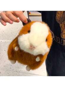 1pc 25cm/9.8in Cute Cartoon Guinea Pig Plush Doll Doll, Teddy Bear Style Hamster Plush Doll, Comforting Little Mouse Doll, Car Decor, Living Room Bedroom Home Decor, Gift For Friends And Students, Party Decoration - Multicolor - View 6