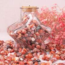 QYDCX طقم من الأحجار الكريمة المصقولة والحصى والبلورات بالجملة مناسبة للشفاء والريكي والتأمل والطقوس الساحرة وديكور المنزل - عقيق أحمر 0.5-1 بوصة - مشاهدة 3