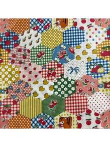 1 Yard Colorful Pattern Flower Patchwork Quilting Fabric Decorative Fabric For DIY Handmade Craft For Upholstery And Home Accents, ,36inch X 58inch(91cmx148cm)