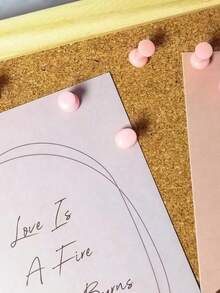 50/100pcs Colorful Drawing Thumbtacks, Simple Multi-Purpose Thumb Pins, Suitable For School, Office, Photo Fixation (Random Color),Back To School,School Supplies - Multicolor - View 4