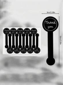 500pcs-Handmade Lollipop Baking Stickers,Thank You Long Label Seal Stickers For Cake Boxes/Jars/Coffee Cups/Bottles,Self-Adhesive Bread Stickers,Tamper Evident Seal Labels For Gift Packaging