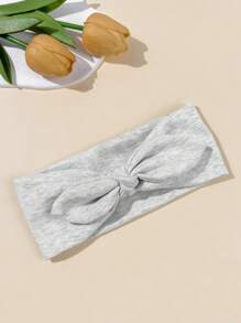 1 pieza Diadema ancha de mujer con orejas de conejo, diadema de unicolor linda y dulce para niñas, diadema elástica con lazo turbante diadema banda para sudar