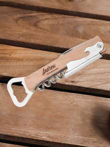 Personalized Bottle Opener Groomsmen Gift, Engraved Corkscrew Wedding Gift, Customizable Groomsman Gift Set, Best Man Proposal - Multicolor - View 10