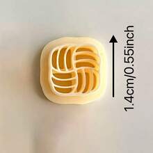 1pc/4pcs Geometric Line Pattern Soft Clay Mold, Used For Making DIY Handmade Earrings Mold - Yellow - View 8