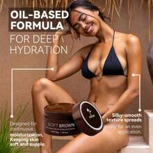 50 جرام كريم تان ذاتي - مرطب ، مغذٍ للبشرة ، يساعد على الحصول على لون بني/برونزي عميق ، يرطب ويغذي البشرة