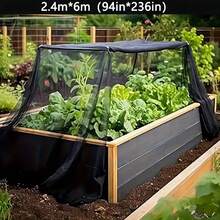 1 st. växtskydd för utomhusbruk - myggnät, fågelskydd, uteplatsnät - andningsbart julklappsskydd - Multifärgad - Visa 12