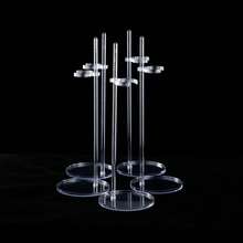 Soporte acrílico para muñeca, soporte transparente de 30cm para exhibición de figuras, soporte para pie y cintura, para espectáculo de juguetes para muñecas 1/6, 5/10 Uds. YXCK - 5 piezas - Ver 1